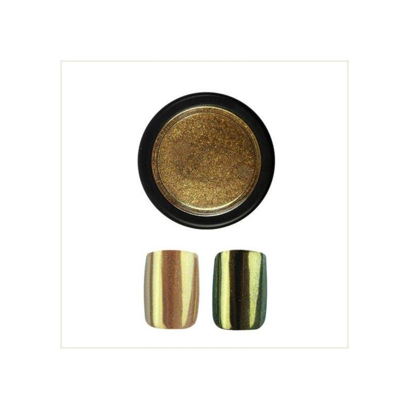 Pigmento Chromirror Gold- Polvo Espejo Oro  - 1