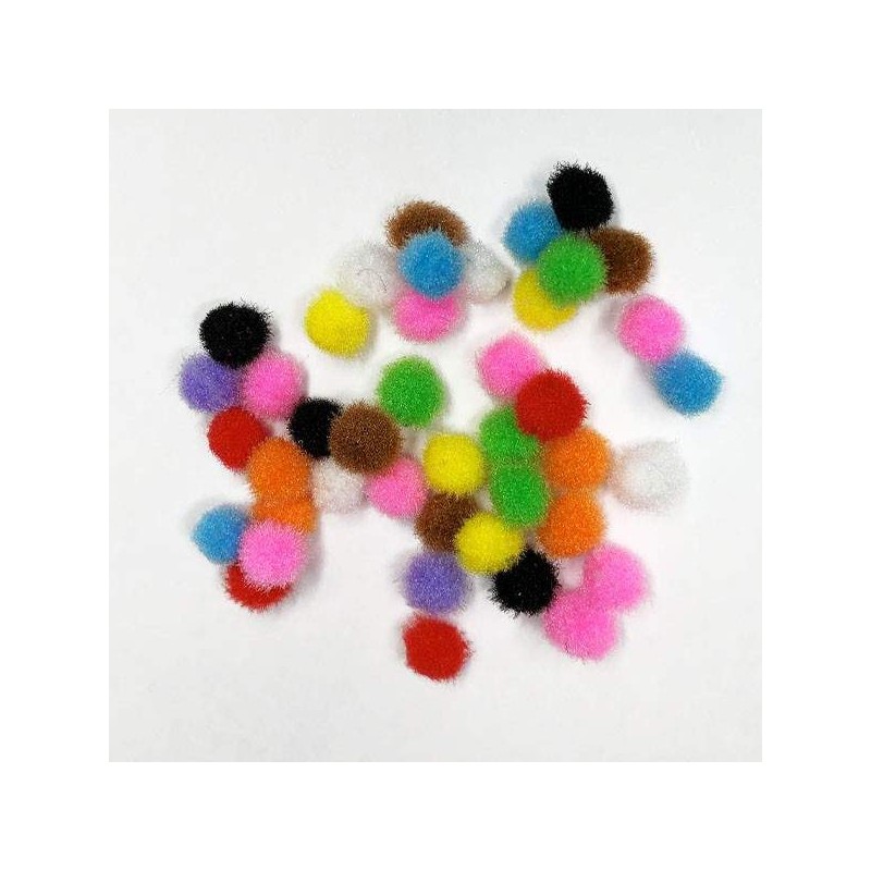 Pompon Mini  de Colores  - 1