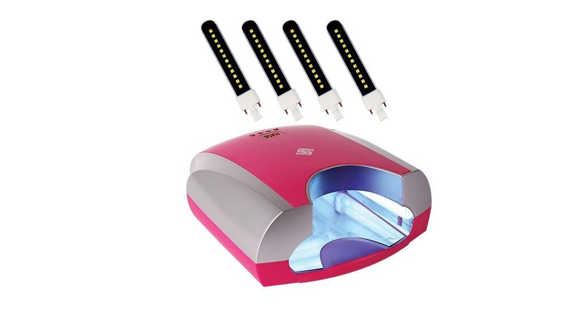 LAMPARA LED CRYSTAL NAILS - Rosa  - 1