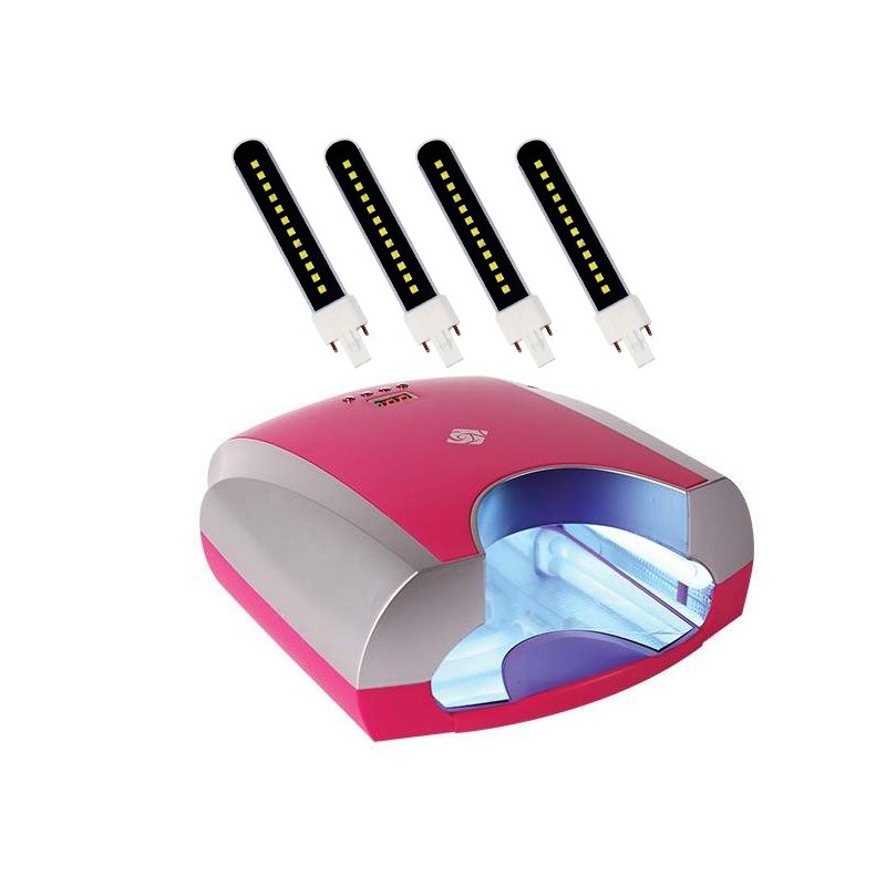 LAMPARA LED CRYSTAL NAILS - Rosa  - 1