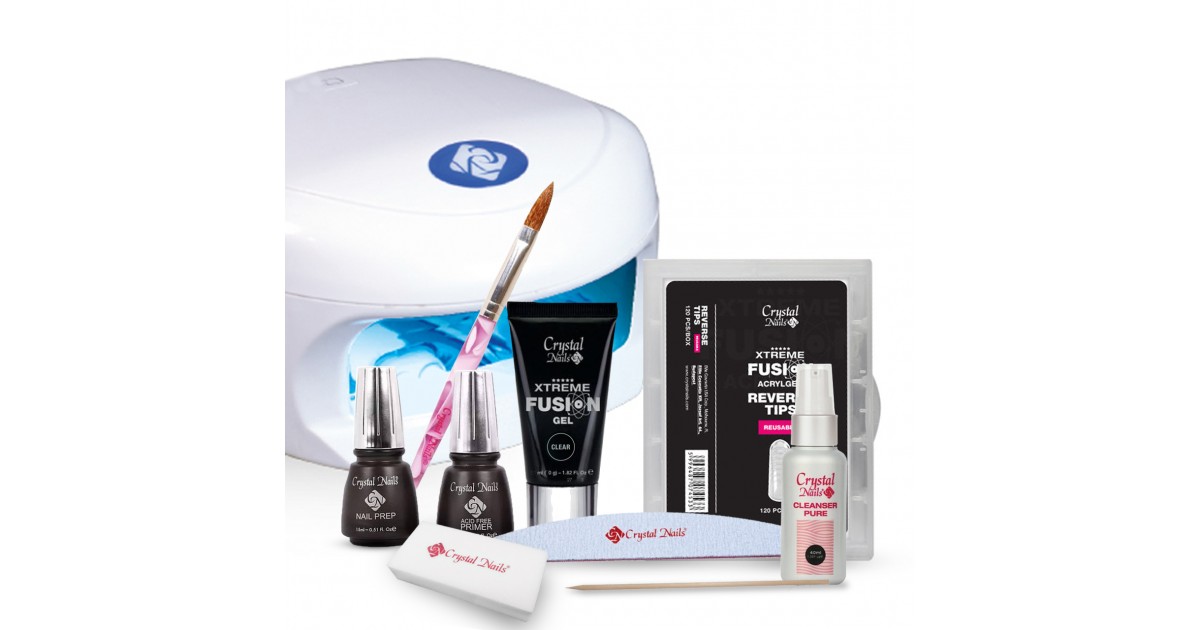 Kit Uñas Acrylgel- Polygel con Tip Dual  Profesional con Lampara  - 1